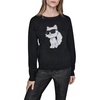 image:imageKARL LAGERFELD Womens Long Sleeve Crew Neck Cool Choupette SweaterBlack