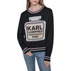 image:imageKARL LAGERFELD Womens Long Sleeve Crew Neck Perfume Logo SweaterBlack