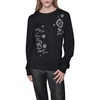 image:imageKARL LAGERFELD Womens Long Sleeve Crew Neck Whimsy SweaterBlack