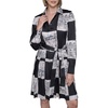 image:imageKARL LAGERFELD Womens Long Sleeve Printed Twill Wear to Work Shirt DressBlackBirch Multi