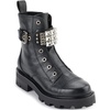 image:imageKARL LAGERFELD Womens Lugsole Maeva Combat Boot With Crystal DetailBlack