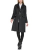 image:imageKARL LAGERFELD Womens Luxe Twill Classic Stitch CoatBlack