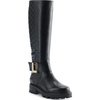 image:imageKARL LAGERFELD Womens Meara II Knee High Tall Riding BootBlack