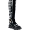 image:imageKARL LAGERFELD Womens Meara II Knee High Tall Riding BootBlackWhite
