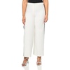 image:imageKARL LAGERFELD Womens Piping Detail Wide Leg PantSoft White