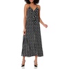 image:imageKARL LAGERFELD Womens Polka Dot Ruffle Front DressBlackSoft White