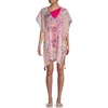 image:imageKARL LAGERFELD Womens Throw Over Lightweight Beach Cover UpFuchsia