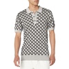 image:imageKarl Lagerfeld Mens All Over Logo Sweater Polo CottonGrey