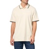 image:imageKarl Lagerfeld Mens Short Sleeve Point Collar Logo Polo Top with Piped TrimNatural