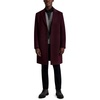 image:imageKarl Lagerfeld Paris Mens Notch Lapel Shift Silhouette CoatWine