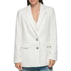 image:imageKarl Lagerfeld Paris Womens Elevated Tweed Blazer JacketSoft White