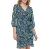 image:imageKarl Lagerfeld Paris Womens Essential Dresses  Floral Print Womens Dresses with  SleevesBlkBl Ynder Mlti