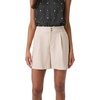 image:imageKarl Lagerfeld Paris Womens Pleated PU Faux Leather ShortsBone