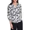 image:imageKarl Lagerfeld Womens Bow Print Black and White BlouseSoft WhiteBlack Multi