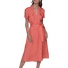image:imageKarl Lagerfeld Womens Button Down Bright DressFusion Coral