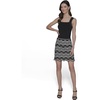 image:imageKarl Lagerfeld Womens Chevron Fun SkirtBlackSoft White
