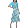 image:imageKarl Lagerfeld Womens Cropped Short Sleeve ShrugBlue Hydrangea