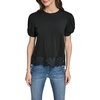 image:imageKarl Lagerfeld Womens Delicate Layering Essential Blouse with Lace DetailBlack