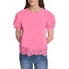 image:imageKarl Lagerfeld Womens Delicate Layering Essential Blouse with Lace DetailPink Carnation