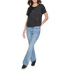 image:imageKarl Lagerfeld Womens Elevated Blouse with Zipper DetailBlack