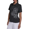 image:imageKarl Lagerfeld Womens Floral Embroidery Polo TopBlack