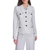 image:imageKarl Lagerfeld Womens Front Pockets Classic Lightweight BlazerSoft White
