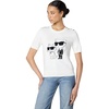 image:imageKarl Lagerfeld Womens Karl Choupette Logo Short Sleeve Whimsy SweaterSoft WhiteBlack