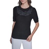 image:imageKarl Lagerfeld Womens Lace Trim SweaterBlack