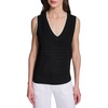 image:imageKarl Lagerfeld Womens Layering Piece Sleeveless Lightweight SweaterBlackSoft White