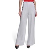 image:imageKarl Lagerfeld Womens Linen Pant Lightweight Sailor Pant Rosette Buttons PantsSoft White