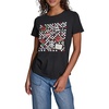 image:imageKarl Lagerfeld Womens Logo Checkerboard Logo Black and White Whimsical TShirtBlack