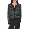 image:imageKarl Lagerfeld Womens Long Sleeve Crew Neck All Over Logo Cardigan SweaterBlackGunmetal