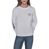 image:imageKarl Lagerfeld Womens Long Sleeve Crew Neck Bow Pin SweaterSoft WhiteBlack