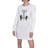 image:imageKarl Lagerfeld Womens Long Sleeve Crew Neck Comfy Athleisure DressSoft White