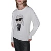 image:imageKarl Lagerfeld Womens Long Sleeve Crew Neck Cool Karl SweaterSoft White