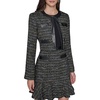 image:imageKarl Lagerfeld Womens Long Sleeve Embellished Tweed Cropped JacketBlack MultiBlack
