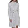image:imageKarl Lagerfeld Womens Long Sleeve Multifunctional Shirt DressSoft White