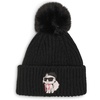image:imageKarl Lagerfeld Womens Sassy Choupette Faux Fur Pom BeanieBlack