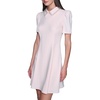 image:imageKarl Lagerfeld Womens Short Puff Sleeve Embellished Collar Aline Mini DressRose