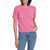 image:imageKarl Lagerfeld Womens Short Sleeve Classic Tailored Polished SweaterPink Carnation