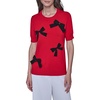image:imageKarl Lagerfeld Womens Short Sleeve Crew Neck 3D Bows SweaterAdmiralBlack