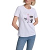 image:imageKarl Lagerfeld Womens Short Sleeve Crew Neck Choupette Fashion Logo TShirtNew White