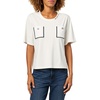 image:imageKarl Lagerfeld Womens Short Sleeve Crew Neck Double Pocket TShirtSoft White