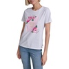 image:imageKarl Lagerfeld Womens Short Sleeve Crew Neck Floral Logo TShirtNew White