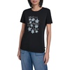 image:imageKarl Lagerfeld Womens Short Sleeve Crew Neck Flower Logo TShirtNew Black