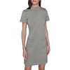 image:imageKarl Lagerfeld Womens Short Sleeve Mock Neck Sheath Mini DressBrown Multi