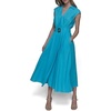 image:imageKarl Lagerfeld Womens Short Sleeve Multifunctional Shirt DressBlue Hydrangea