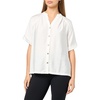 image:imageKarl Lagerfeld Womens Short Sleeve Slub Rayon Casual Light Weight BlouseSoft White