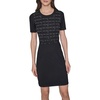 image:imageKarl Lagerfeld Womens Short Sleeve Stretchy Sweater DressBlack
