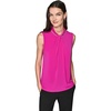 image:imageKarl Lagerfeld Womens Sleeveless Novelty BlouseBright Jewel Pink